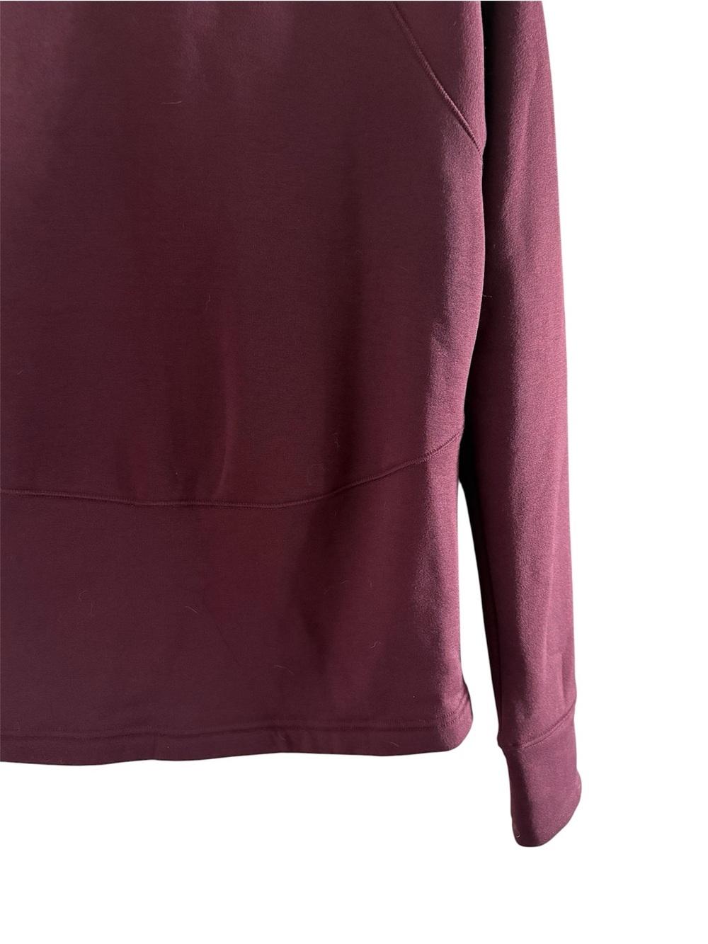 Athleta Maroon High-Neck Pullover Jacket with Thumb Holes - Picture 7 of 7